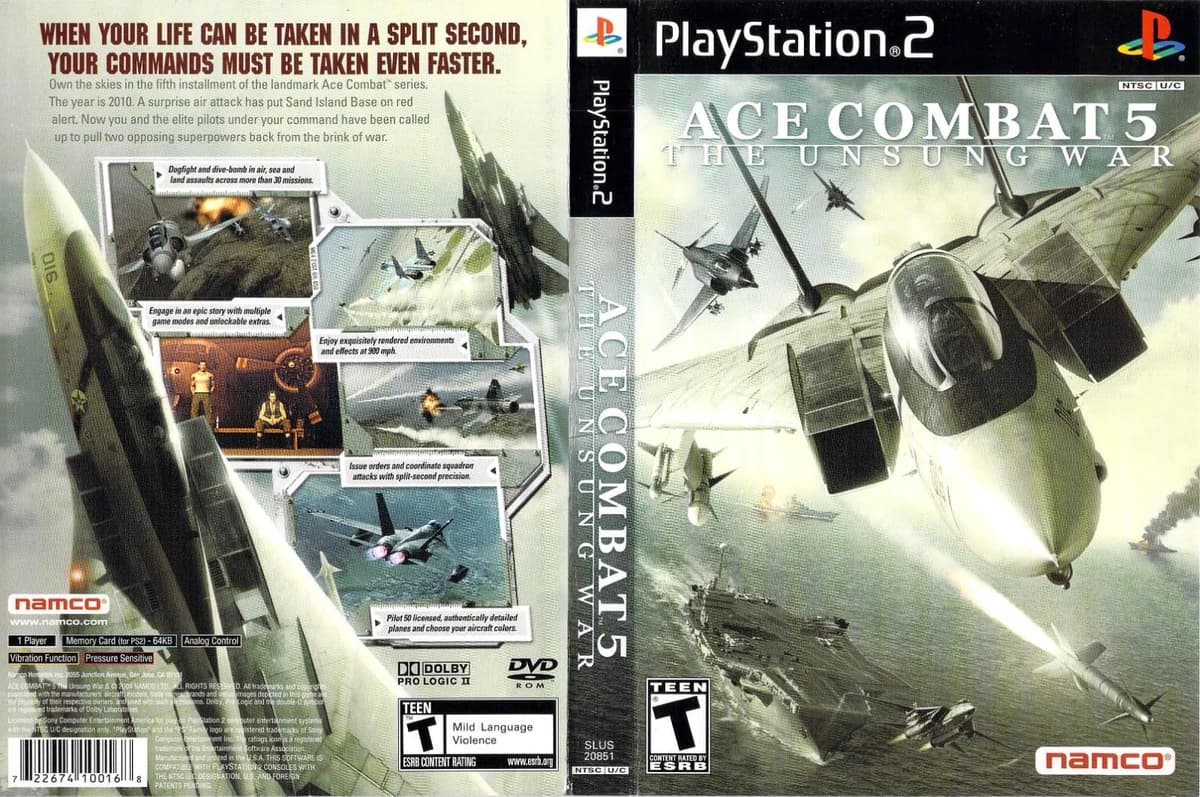 Ace Combat 5 Unsung War box art