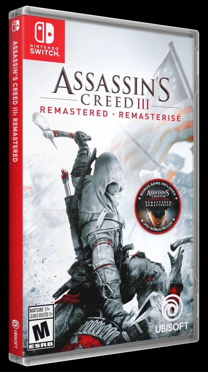 Assassin's Creed III Remastered 3D box (NA)