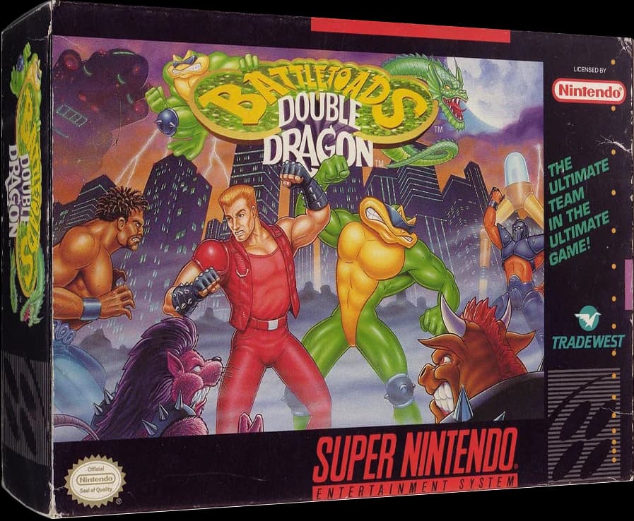 Battletoads and Double Dragon The Ultimate Team 3D box (NA)