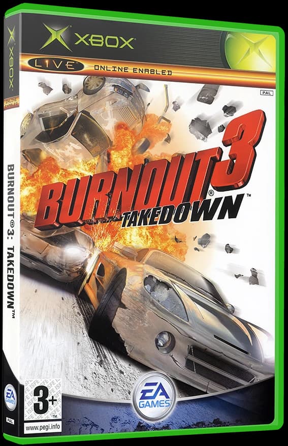 Burnout 3 Takedown 3D box (EU)