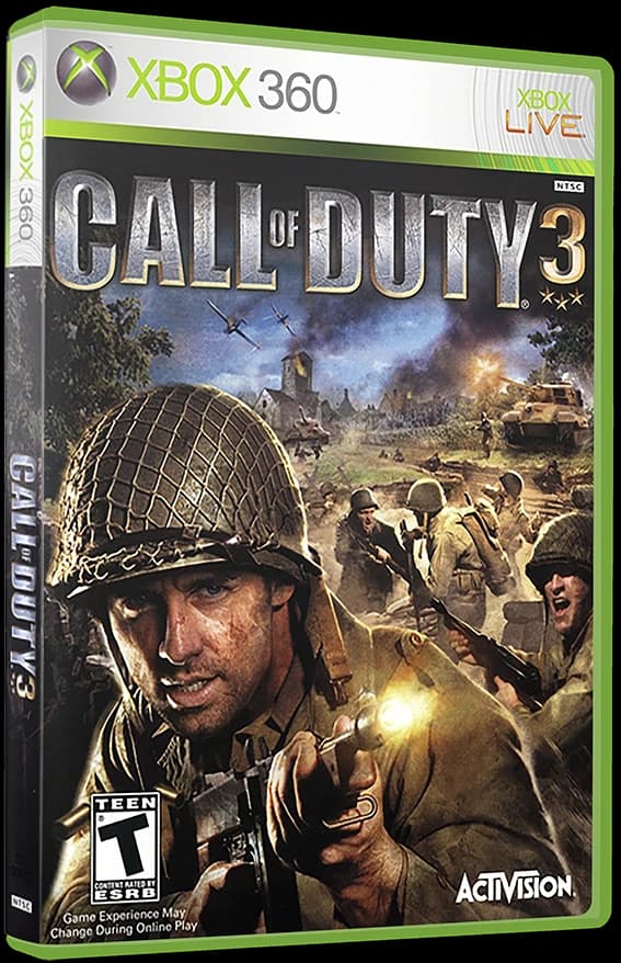Call of Duty 3 3D box (NA)