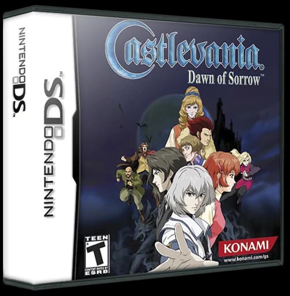 Castlevania Dawn of Sorrow 3D box (NA)