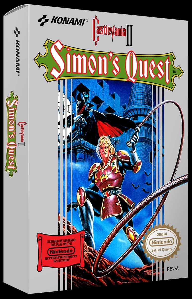 Castlevania II Simon's Quest box art