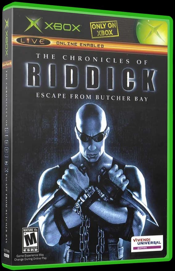Chronicles of Riddick: Escape from Butcher Bay box art