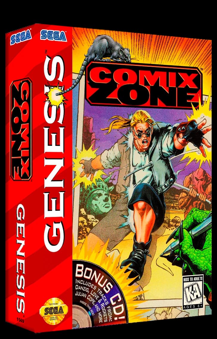 Comix Zone 3D box (NA)