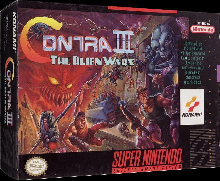 Contra III The Alien Wars box art
