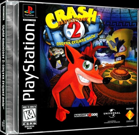 Crash Bandicoot 2 Cortex Strikes Back box art