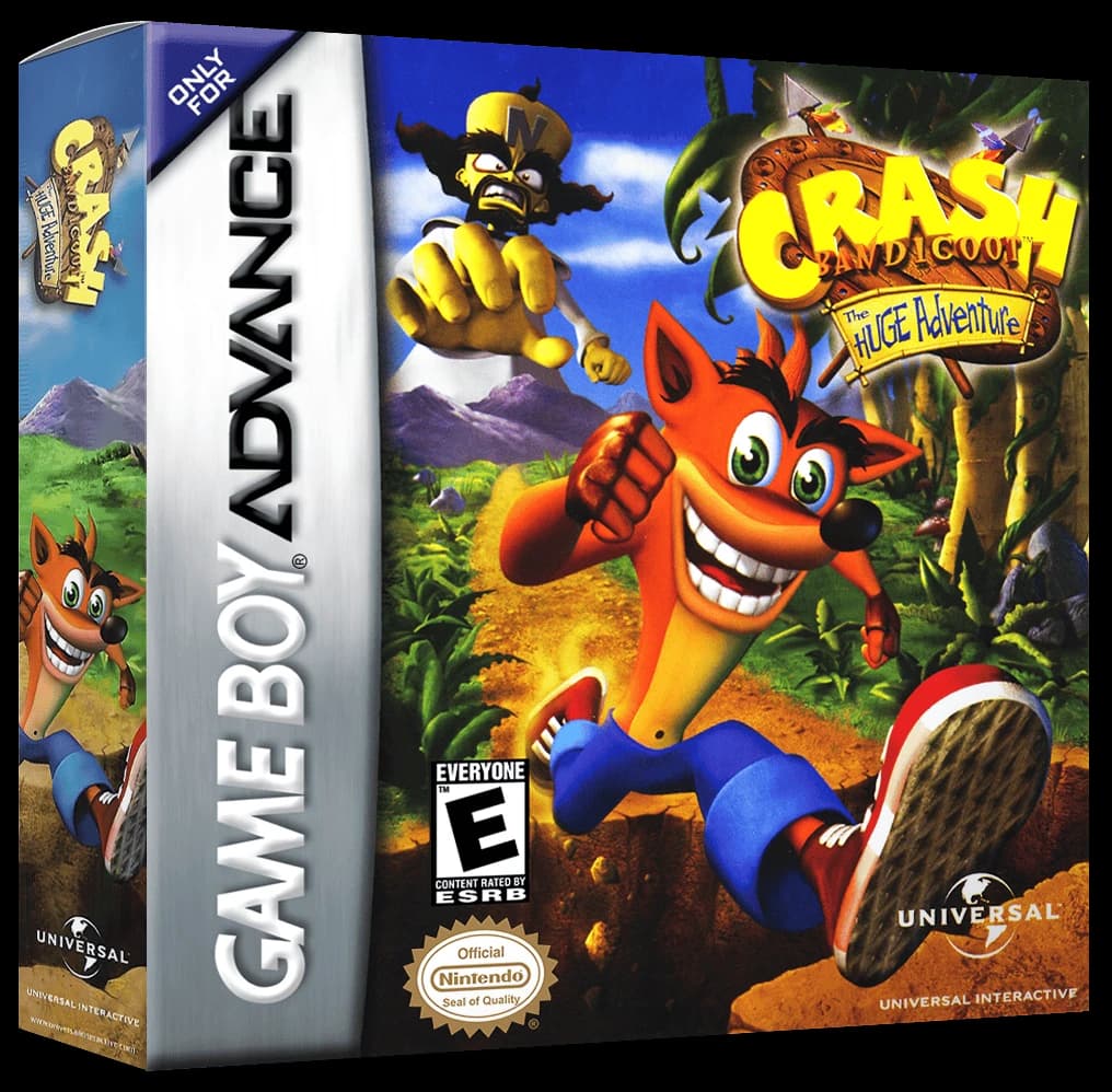 Crash Bandicoot the Huge Adventure box art