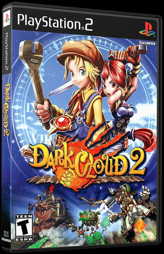 Dark Cloud 2 3D box (NA)