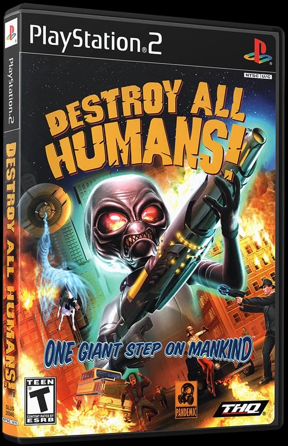 Destroy All Humans 3D box (NA)