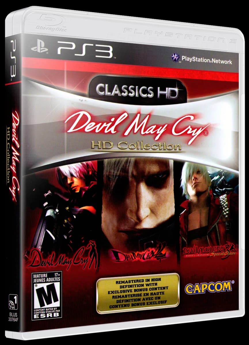 Devil May Cry HD Collection 3D box (WORLD)