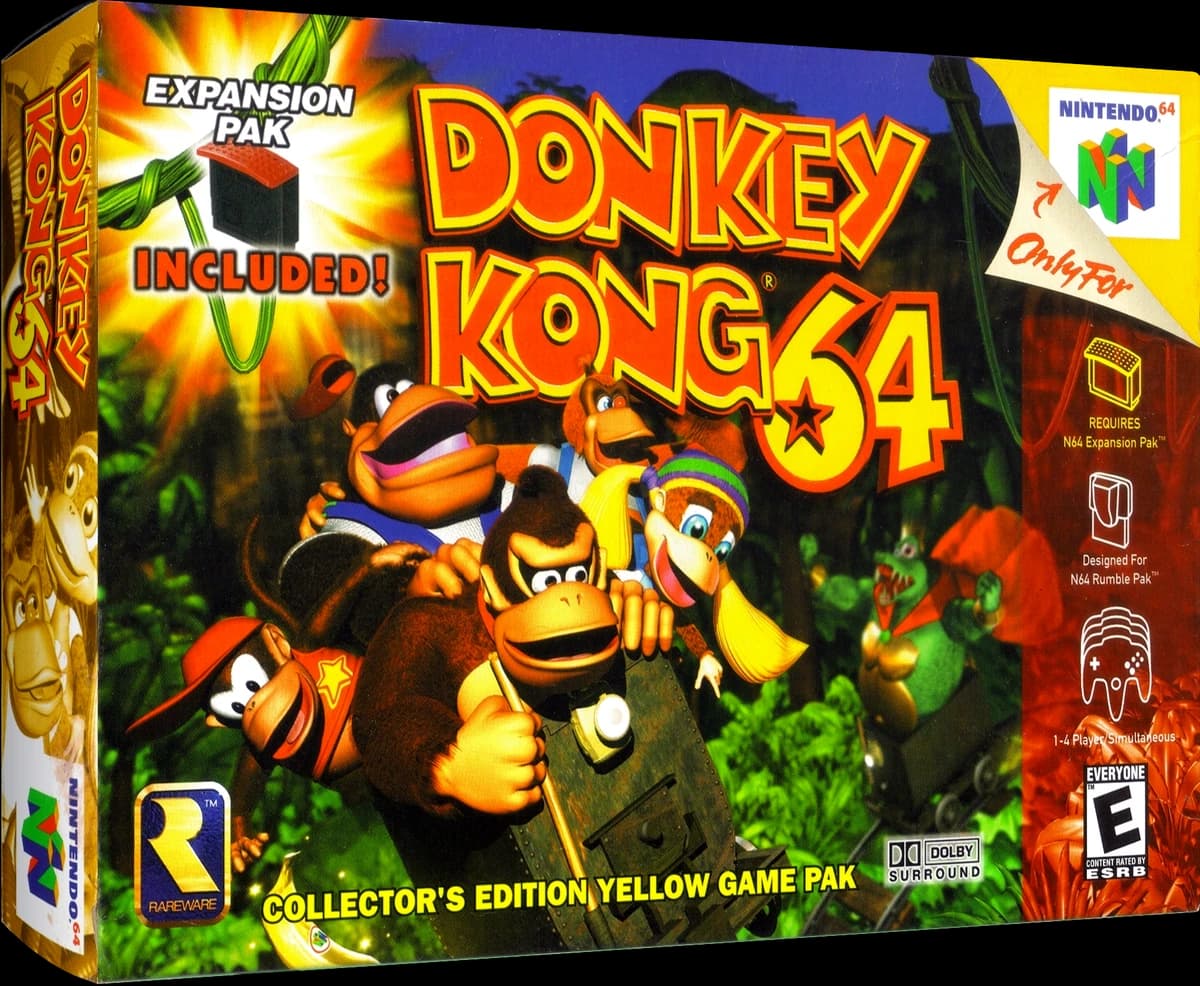 Donkey Kong 64 box art