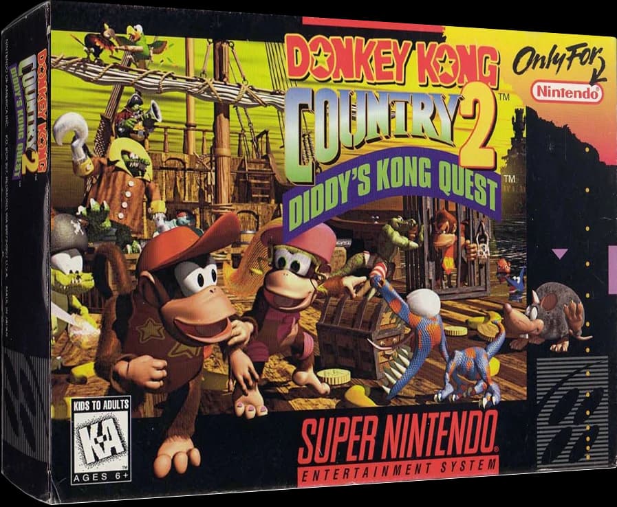 Donkey Kong Country 2 box art