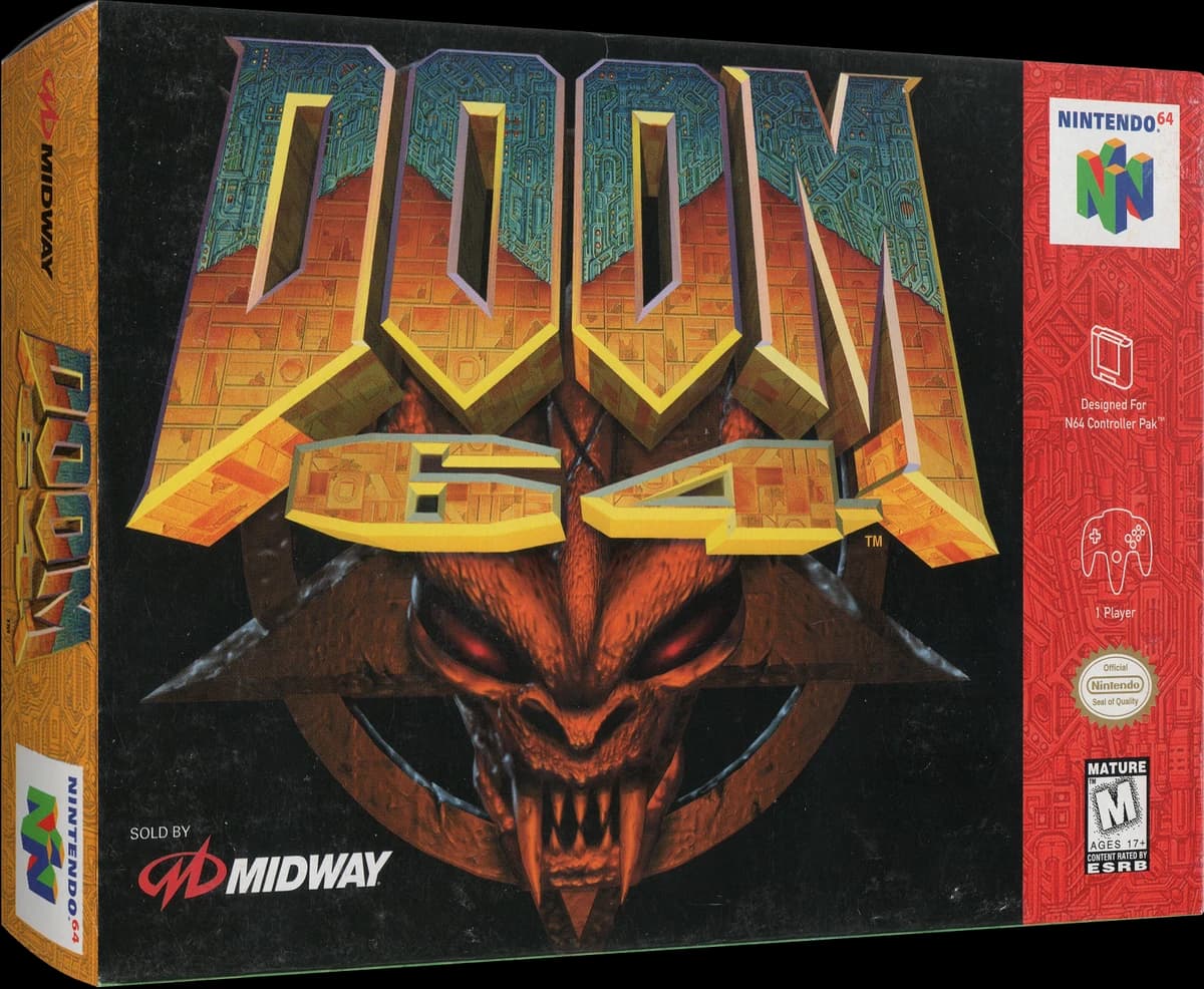 Doom 64 3D box (NA)