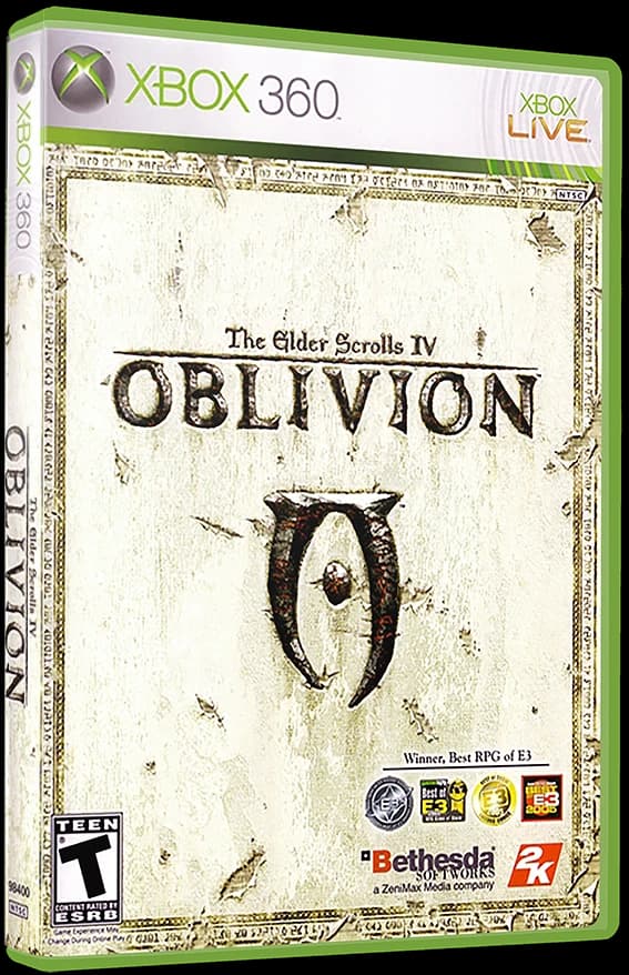 Elder Scrolls IV Oblivion 3D box (NA)