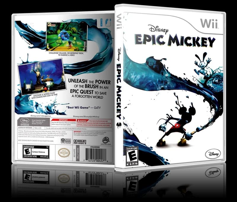 Epic Mickey 3D box (NA)