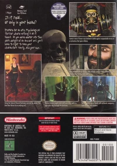 Eternal Darkness 3D box (NA)