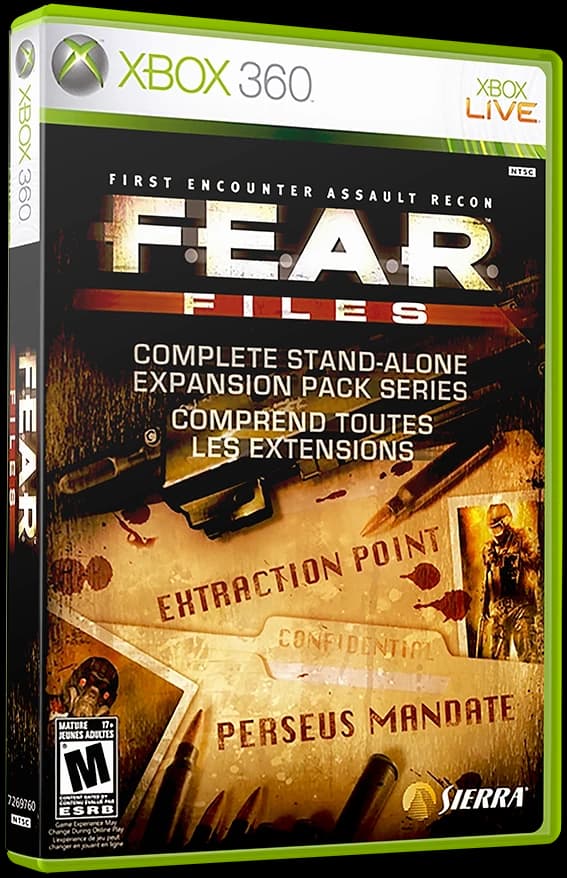 F.E.A.R. Files 3D box (NA)