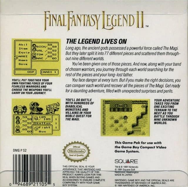 Final Fantasy Legend 2 box art