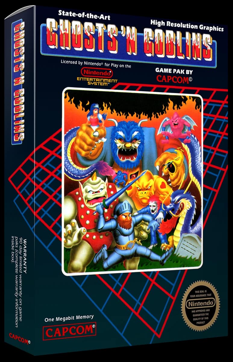 Ghosts 'n Goblins 3D box (NA)