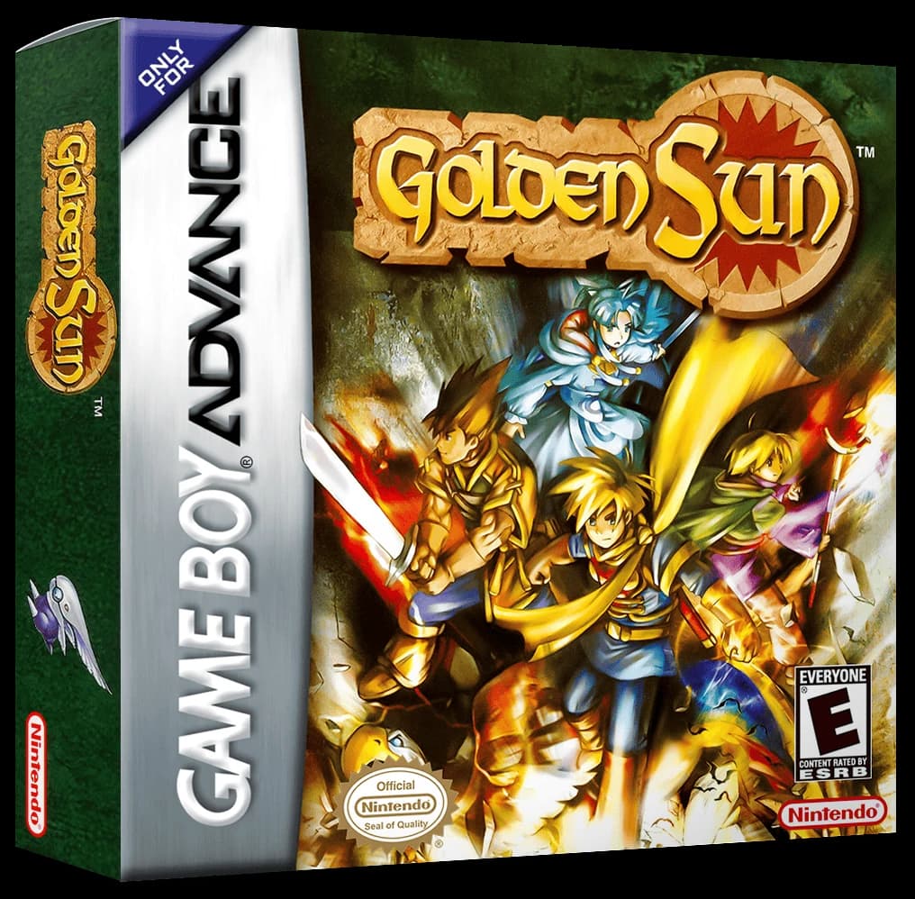 Golden Sun 3D box (NA)