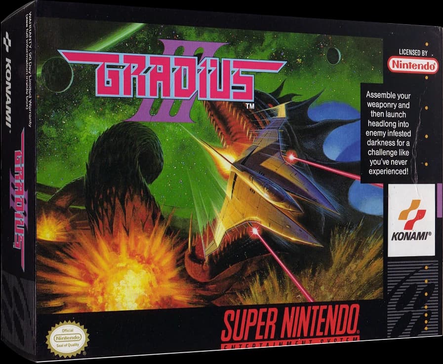 Gradius III box art