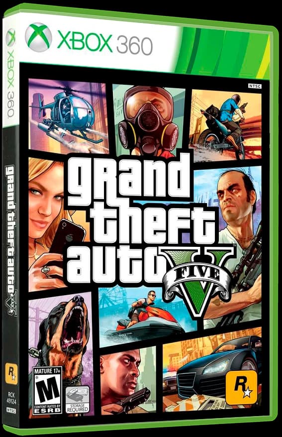 Grand Theft Auto V 3D box (NA)