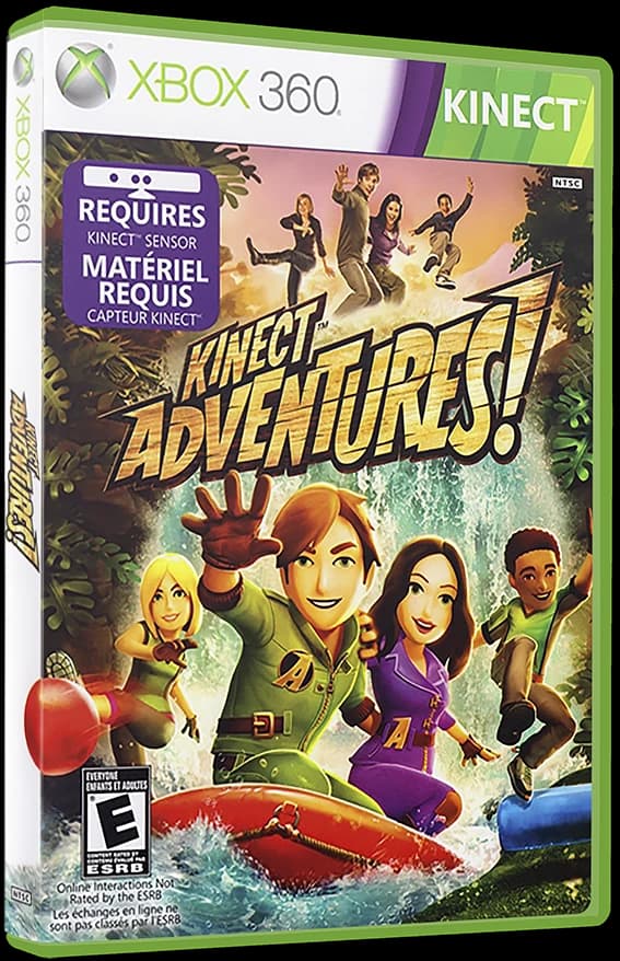 Kinect Adventures 3D box (WORLD)
