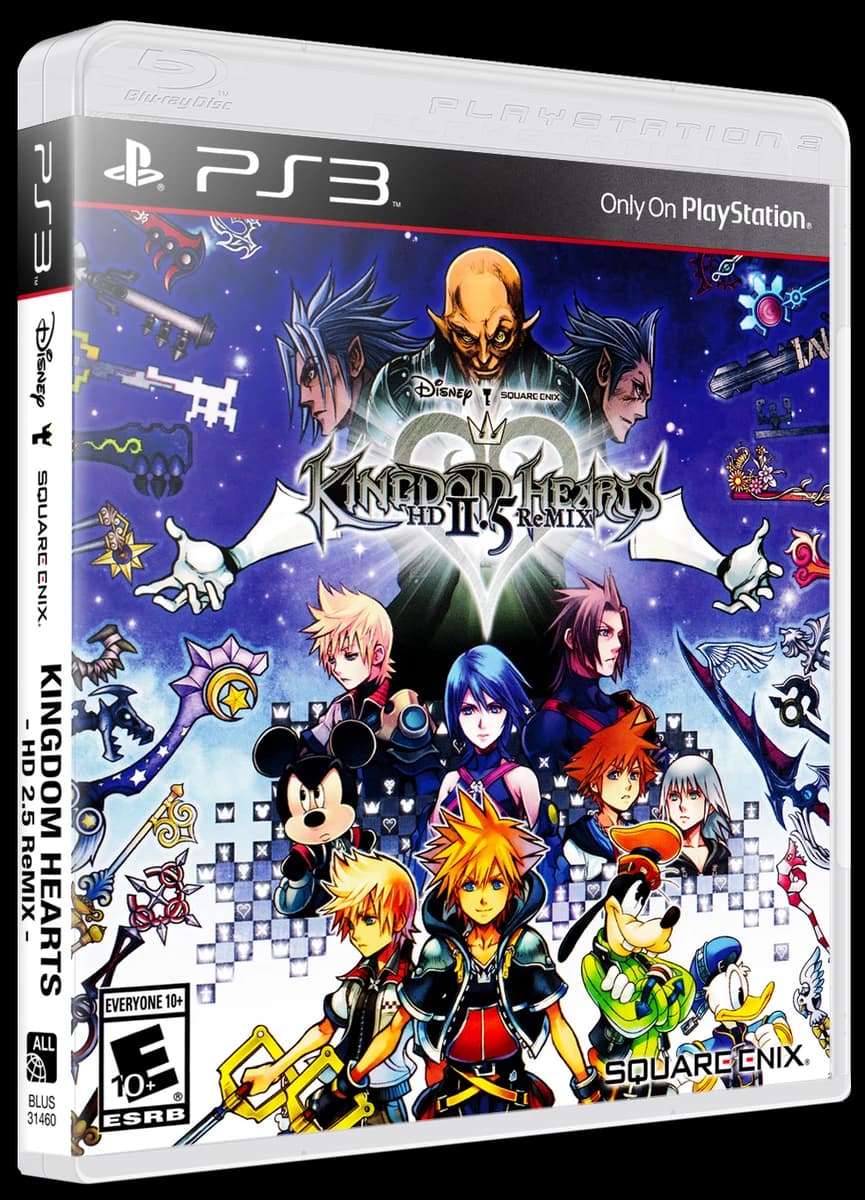 Kingdom Hearts HD 2.5 Remix 3D box (WORLD)