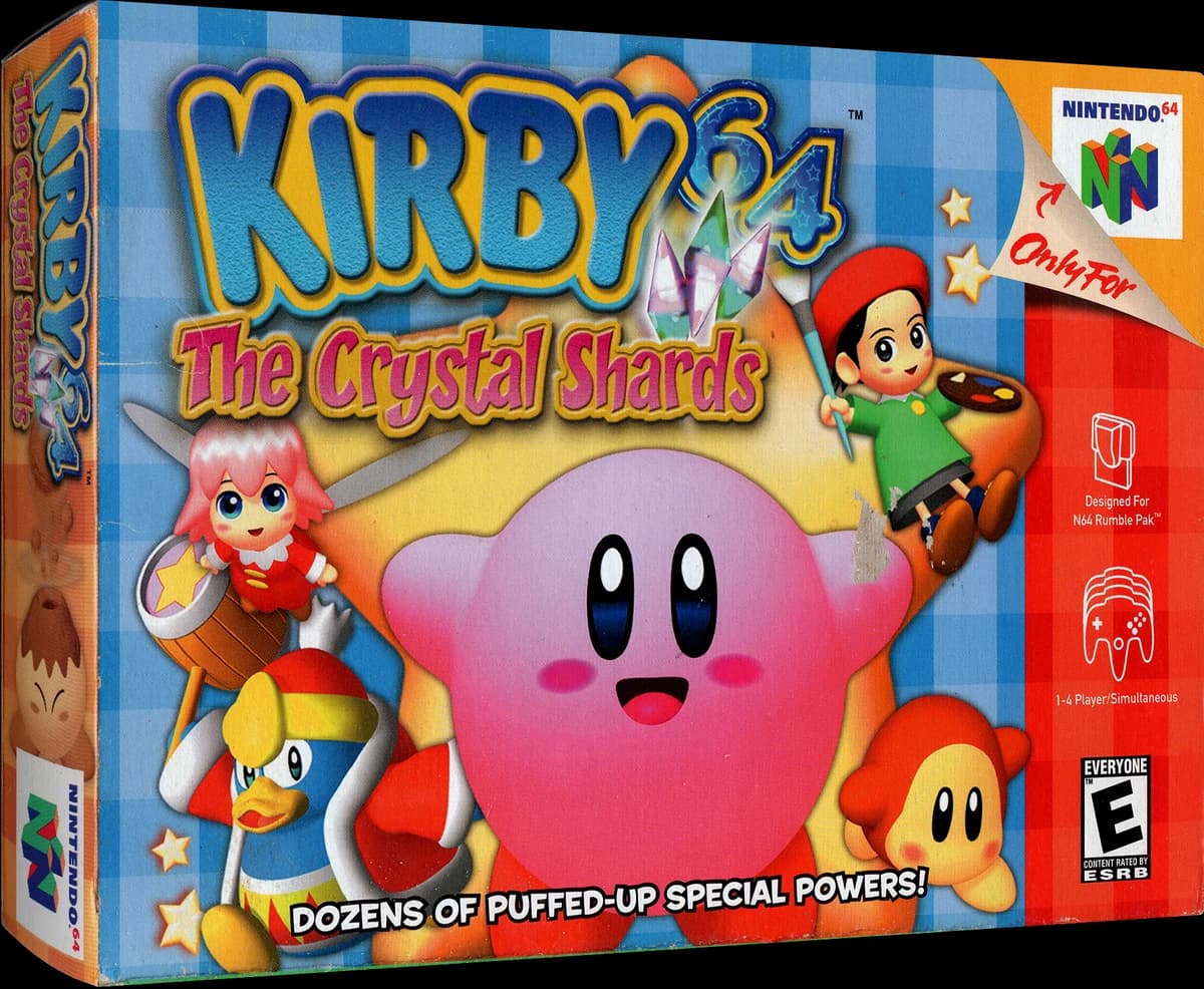 Kirby 64: The Crystal Shards box art
