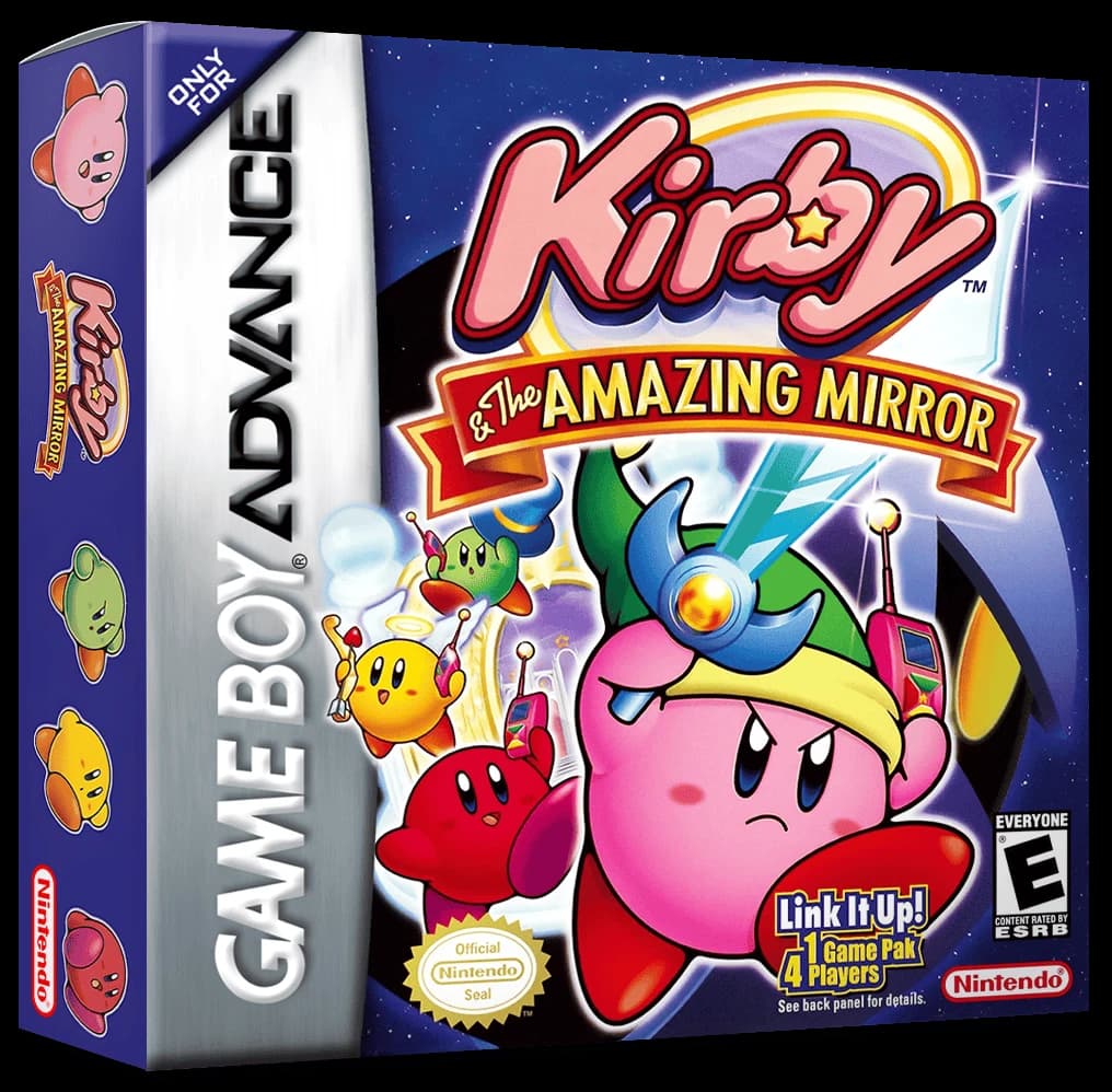 Kirby and the Amazing Mirror box art