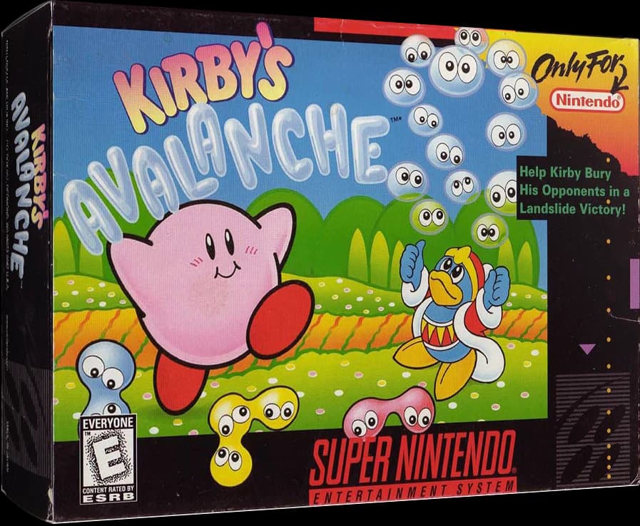 Kirby's Avalanche box art