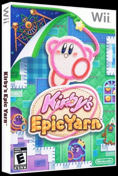 Kirby's Epic Yarn box art