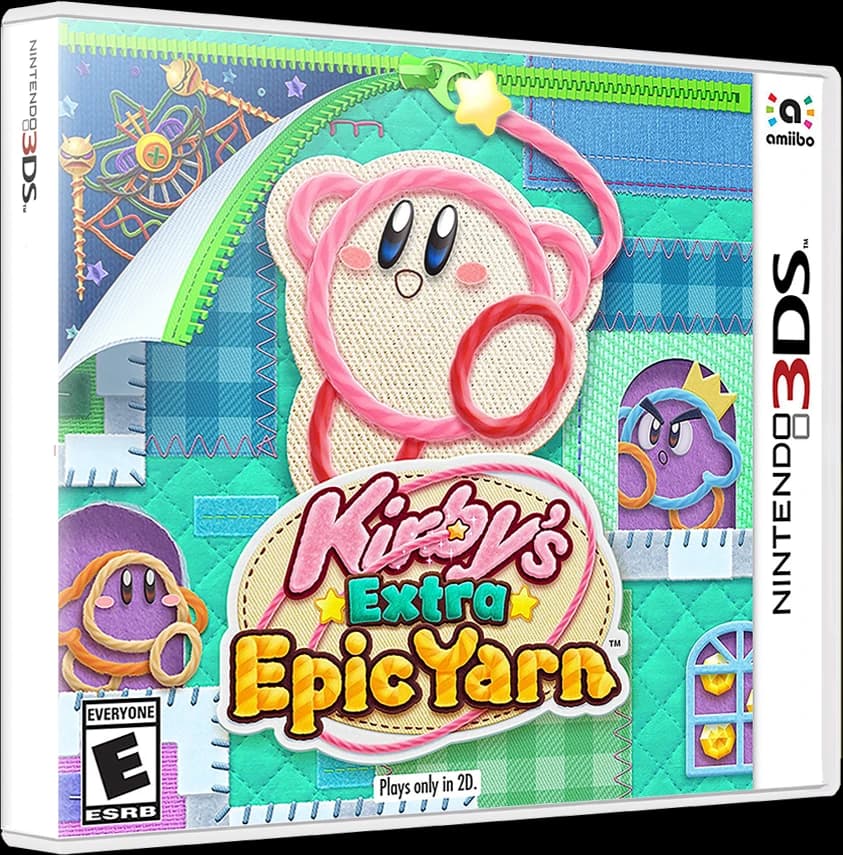 Kirby's Extra Epic Yarn box art