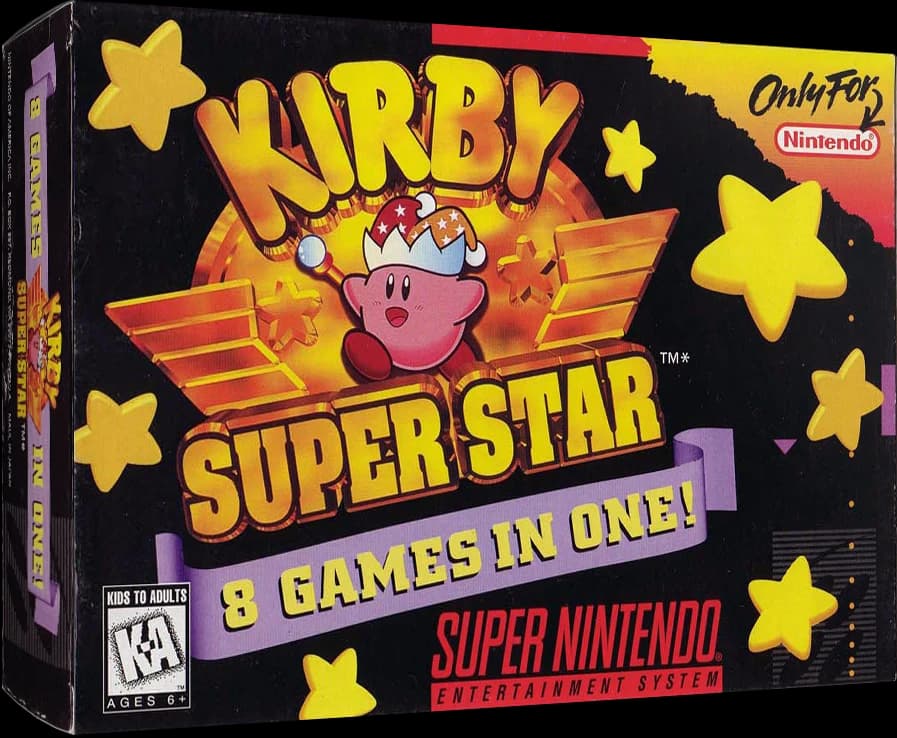 Kirby Super Star box art