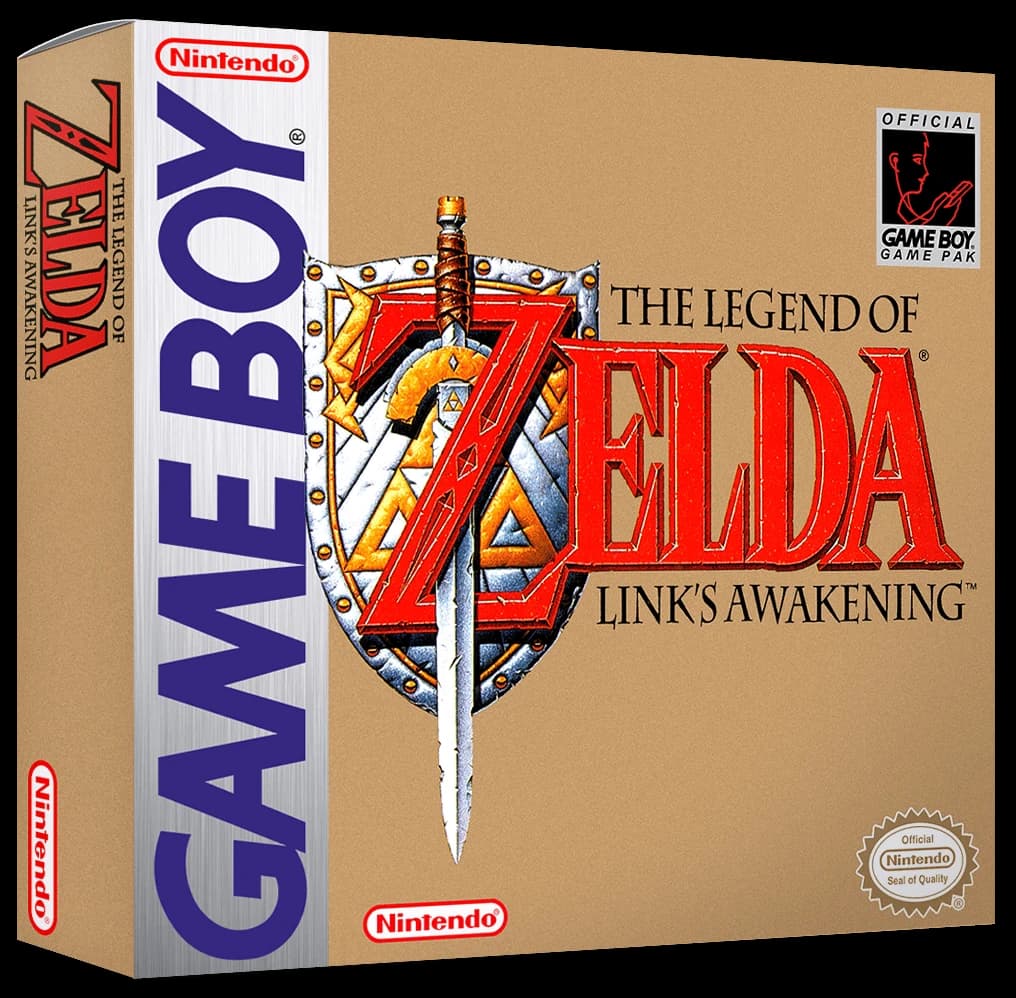 Zelda Link's Awakening 3D box (NA)