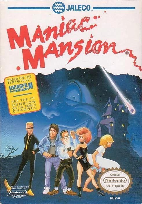 Maniac Mansion box art