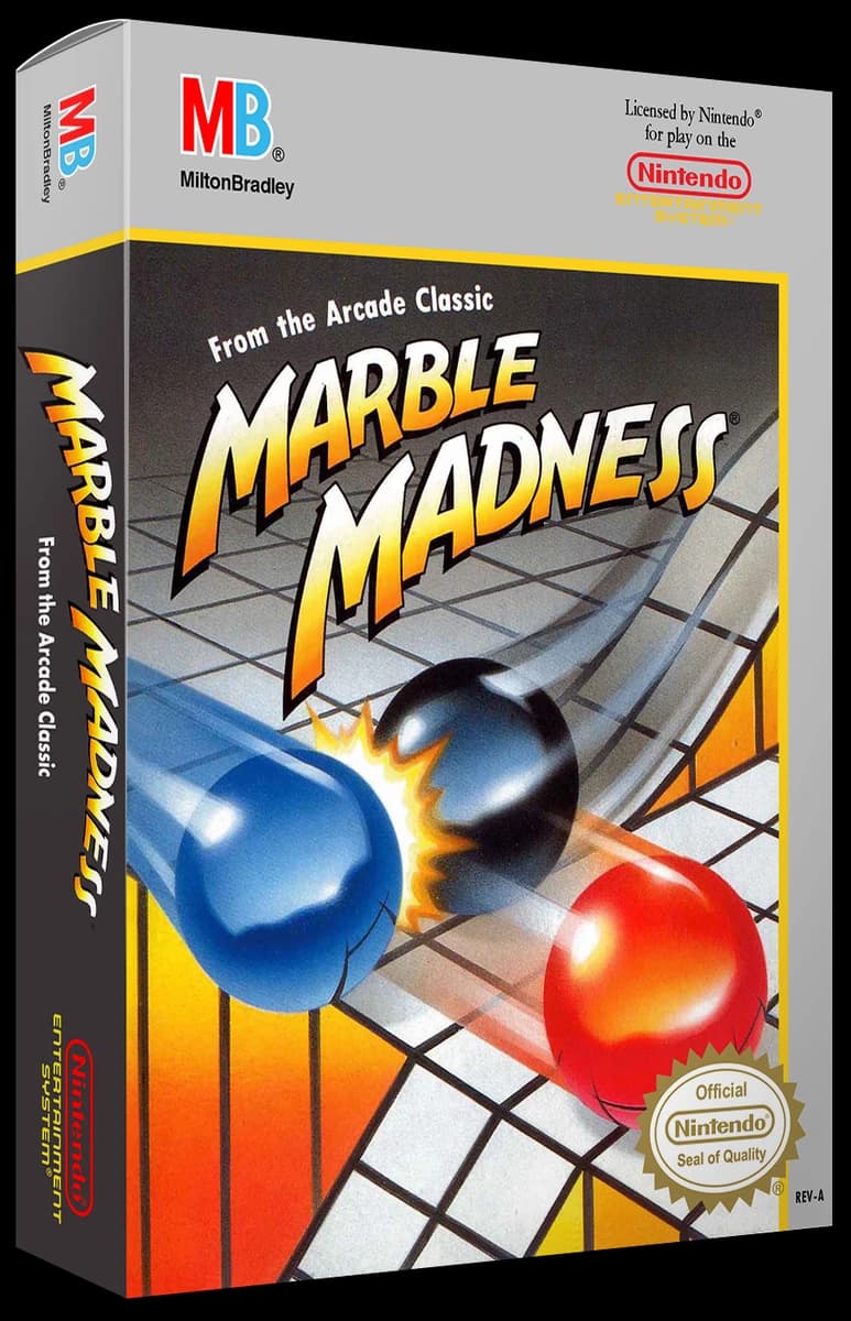 Marble Madness 3D box (NA)