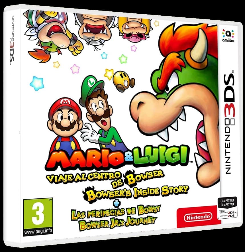 Mario & Luigi: Bowser's Inside Story + Bowser Jr's Journey box art