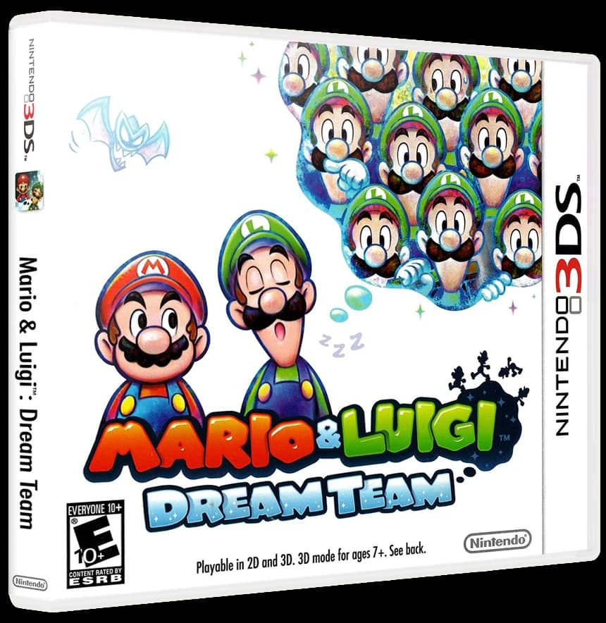 Mario and Luigi: Dream Team 3D box (NA)