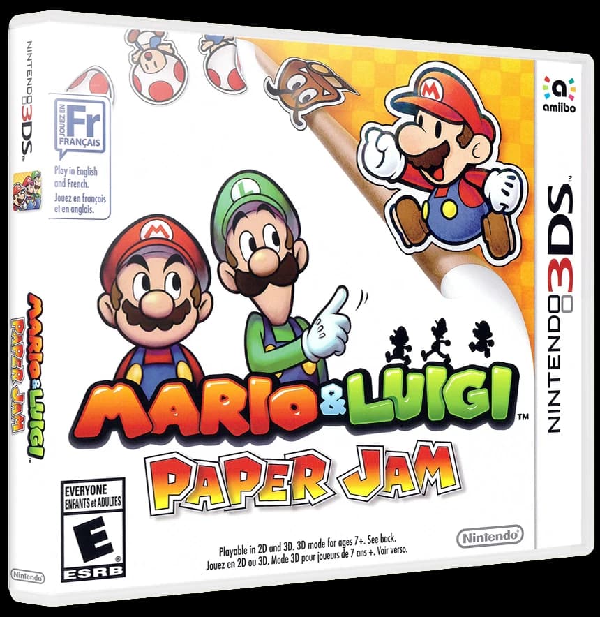 Mario & Luigi: Paper Jam box art