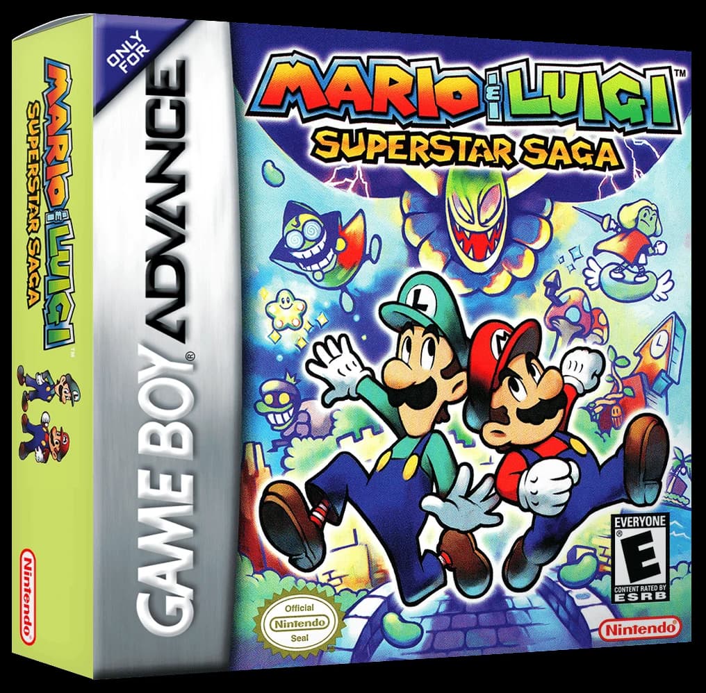 Mario and Luigi Superstar Saga box art
