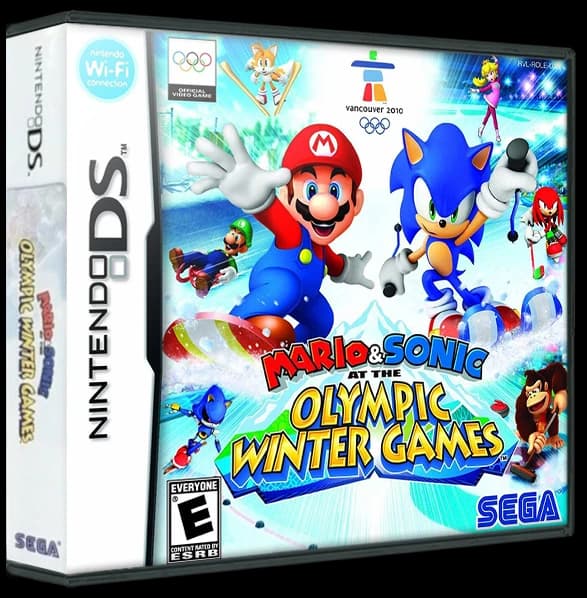 Mario and Sonic at the Olympic Winter Games box art