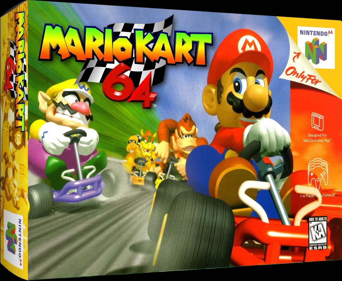Mario Kart 64 box art
