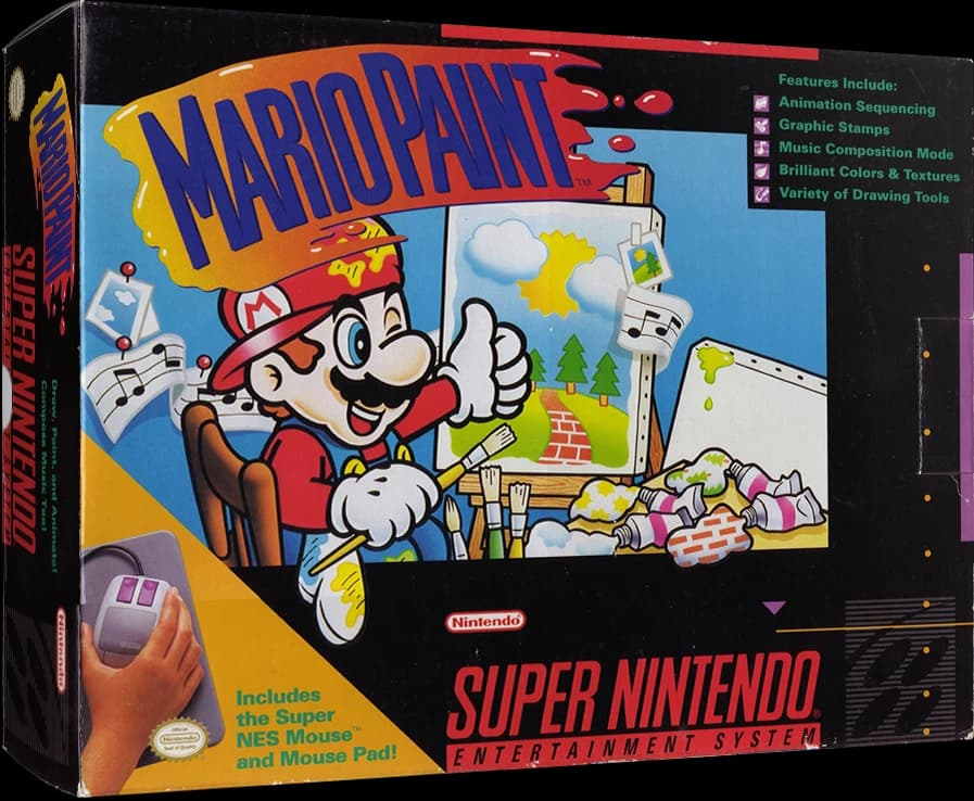 Mario Paint 3D box (NA)