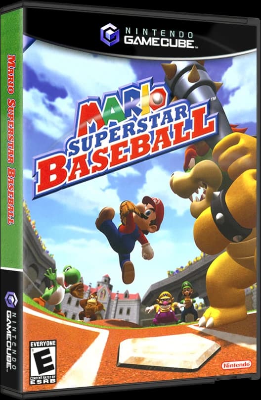 Mario Superstar Baseball 3D box (NA)