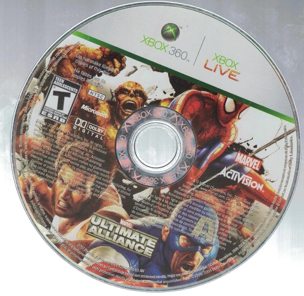Marvel Ultimate Alliance & Forza 2 box art