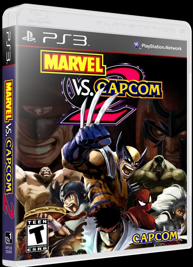Marvel vs Capcom 2 3D box (NA)
