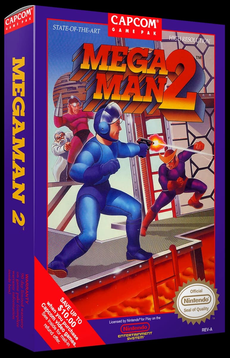 Mega Man 2 box art