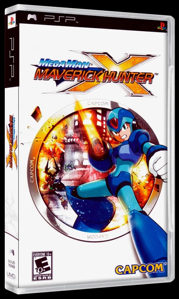 Mega Man Maverick Hunter X 3D box (NA)